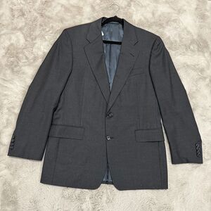 Vintage Hickey Freeman Charcoal Gray Wool Suit Jacket 39R Luxury Timeless Blazer